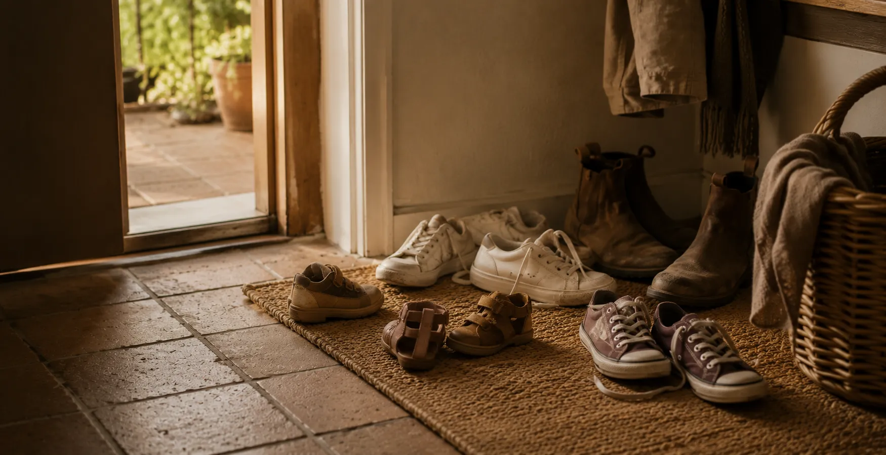 Warmes Zuhause in sanften Pflaumen- und Erdtönen